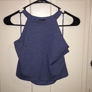 Zara blue crop